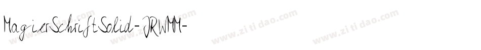 MagierSchriftSolid-JRWMM字体转换