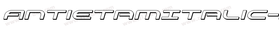 AntietamItalic-JP2B字体转换
