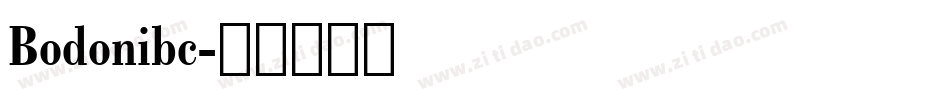 Bodonibc字体转换