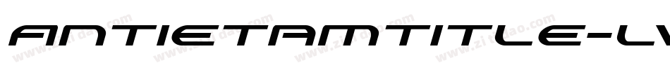 AntietamTitle-lvjX字体转换