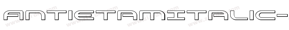 AntietamItalic-JP2B字体转换