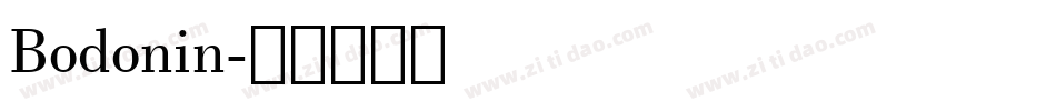 Bodonin字体转换