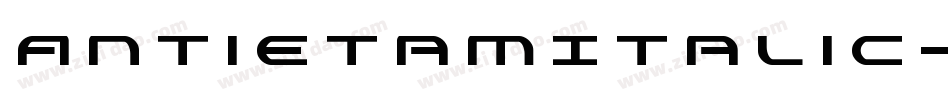 AntietamItalic-JP2B字体转换