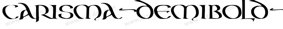 Carisma-demibold字体转换
