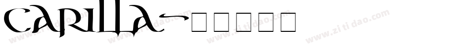 carilla字体转换