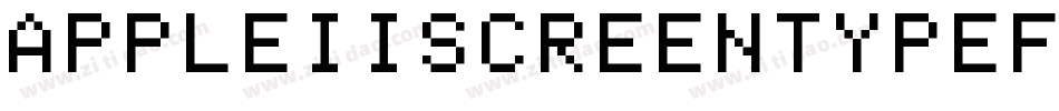 AppleIiScreenTypeface-2aP3字体转换