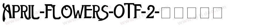 April-Flowers-OTF-2字体转换