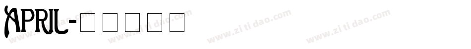 April字体转换
