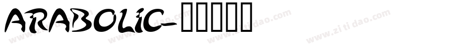 ARABOLIC字体转换