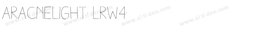 AracneLight-Lrw4字体转换