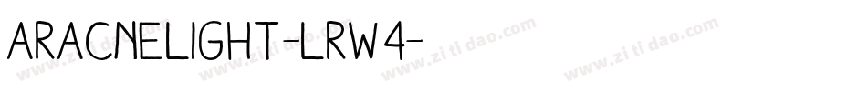 AracneLight-Lrw4字体转换