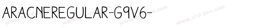 AracneRegular-g9v6字体转换