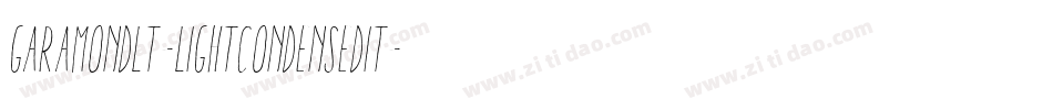 GaramondLT-LightCondensedIt字体转换