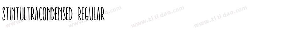 StintUltraCondensed-Regular字体转换