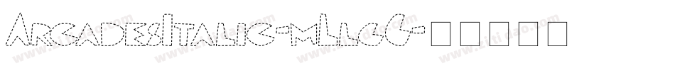 ArcadesItalic-mLlgG字体转换