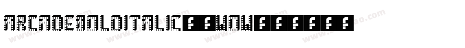 ArcadeBoldItalic-2wOw字体转换