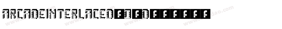 ArcadeInterlaced-O4d字体转换