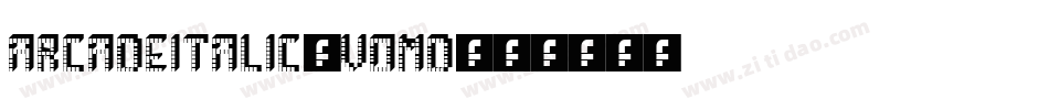 ArcadeItalic-vomD字体转换