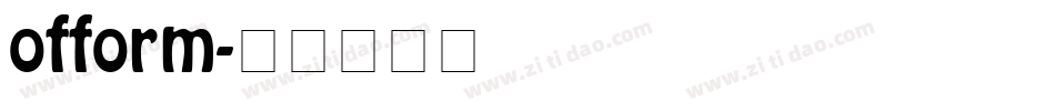 ofform字体转换