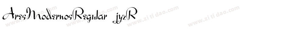 AresModernosRegular-jyzR字体转换