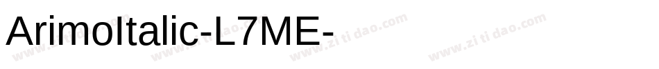 ArimoItalic-L7ME字体转换