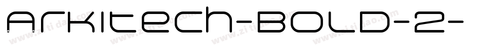 Arkitech-Bold-2字体转换