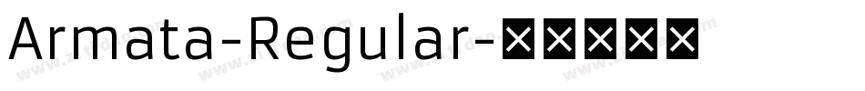 Armata-Regular字体转换