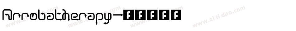 Arrobatherapy字体转换