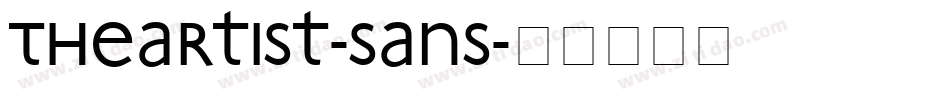 TheArtist-Sans字体转换