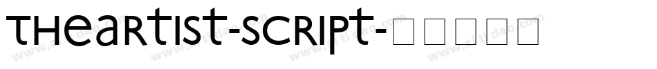 TheArtist-Script字体转换