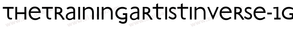 TheTrainingArtistInverse-1GDmg字体转换