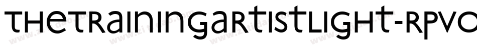 TheTrainingArtistLight-RpvoW字体转换