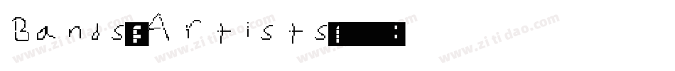 Bands-Artists字体转换