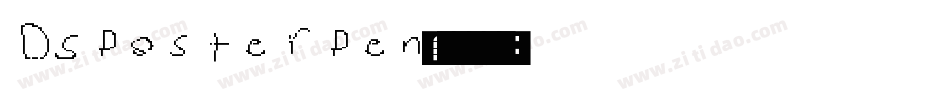 DSPosterPen字体转换