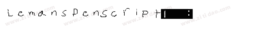 LemansPenScript字体转换