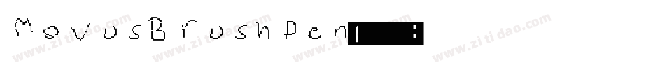 MovusBrushPen字体转换