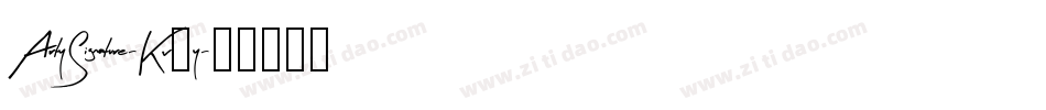 ArtySignature-Kv4y字体转换