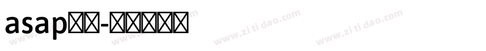asap字体字体转换