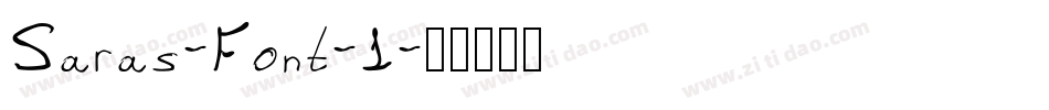 Saras-Font-1字体转换