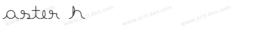 ASTER_H字体转换