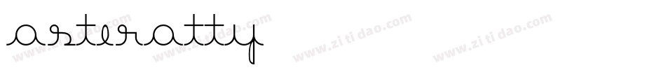 Asteratty字体转换