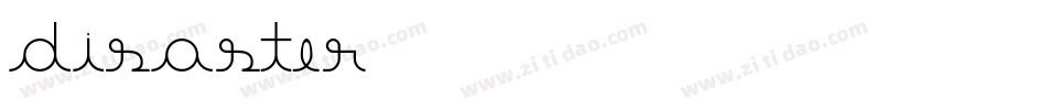 Disaster字体转换