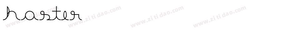Haster字体转换