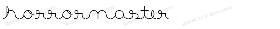 Horrormaster字体转换