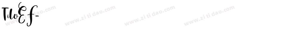 TiloEF字体转换