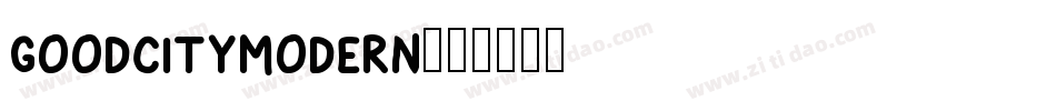 GoodCityModern字体转换