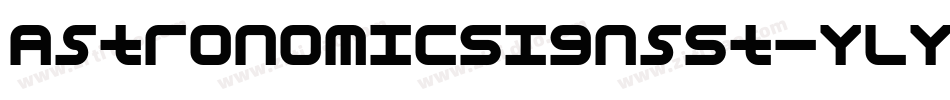 AstronomicSignsSt-YLYO字体转换