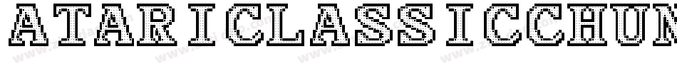 AtariClassicChunky-PxXP字体转换