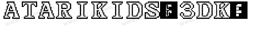 AtariKids-r3dK字体转换