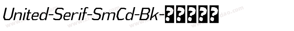 United-Serif-SmCd-Bk字体转换